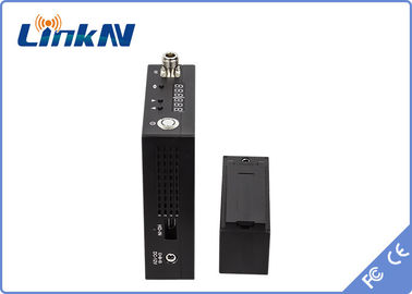 Uzun Menzilli Manpack Video Vericisi COFDM HDMI ve CVBS Yüksek Güvenlik AES256 Şifreleme Pille Çalışan
