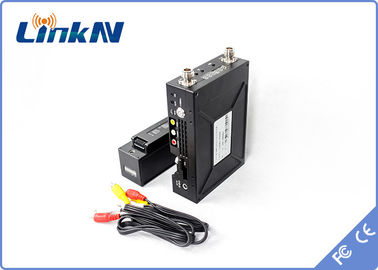 Taktik Manpack Kablosuz Aduio Video Verici COFDM HDMI &amp; CVBS AES256 Şifreleme İki Yönlü İnterkom