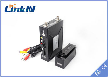 1-3km Polis Video Vericisi COFDM QPSK HDMI &amp; CVBS H.264 Düşük Gecikme AES256 Şifreleme