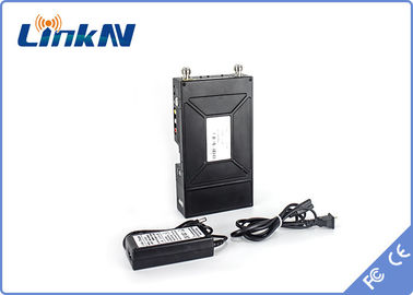 Askeri Taşınabilir Video Vericisi COFDM HDMI ve CVBS AES256 Şifreleme İki Yönlü Dahili Komünikasyon