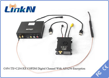 15km İHA Video Bağlantısı COFDM AES256 Düşük Gecikme 300-2700MHz 1W Güç