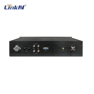 20W 2U Gemiden COFDM Video Verici HDMI SDI CVBS AES256 300-2700MHz Özelleştirilebilir