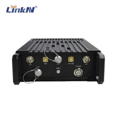 Sağlam IP MESH Radyo Baz İstasyonu Çok Atlamalı Yüksek Veri Hızlı Çift Anten MIMO 10W Yüksek Güçlü AES Şifreleme IP66 Manpack