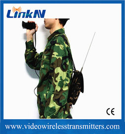 LKAV1506 Askeri Taktiksel Manpack COFDM Göndericisi HDMI &amp; CVBS İki yönlü Intercom AES256 Şifreleme 2W Çıkış Gücü