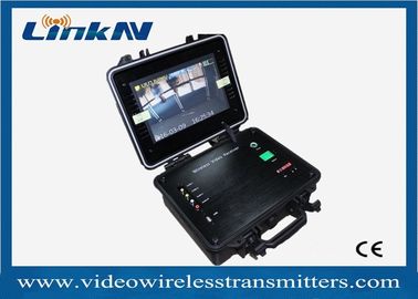 Taşınabilir COFDM Video Alıcısı HDMI CVBS 2-8MHz Bant Genişliği AES256 Enryption H.264 Pil ile
