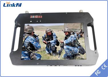 COFDM Alıcı Akü ve Renkli Ekranlı HDMI CVBS Yüksek Duyarlılık Çift Anten AES256 DC 12V