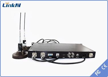 Sağlam Askeri Araca monte COFDM Alıcı HDMI SDI Yüksek Güvenlikli AES256 Şifreleme Çift Anten Düşük Gecikme