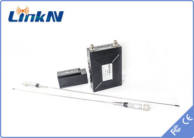 Askeri Polis Taktik Manpack Video Verici COFDM HDMI ve CVBS AES256 Şifreleme İki yönlü İnterkom
