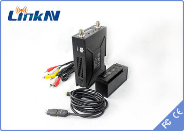 2W Askeri Video Verici COFDM QPSK HDMI ve CVBS H.264 Düşük Gecikmeli AES256 Şifreleme