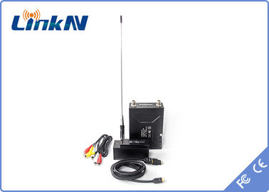 Taktik Manpack Kablosuz Aduio Video Verici COFDM HDMI &amp; CVBS AES256 Şifreleme İki Yönlü İnterkom
