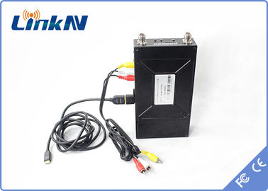 Askeri COFDM Kablosuz Video Sistemi AES256 Şifreleme HDMI ve CVBS H.264 2-8MHz Bant Genişliği Akülü