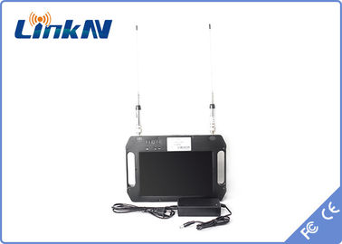 Taktik Taşınabilir COFDM Video Alıcısı, Ekran Çeşitliliği ile Pille Çalışan FHD Alım AES256 2-8MHz Bant Genişliği