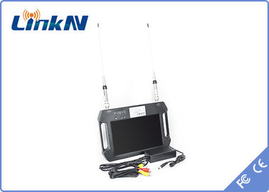 COFDM Alıcı FHD Pil ve Renkli Ekran Yüksek Duyarlılık Çift Anten AES256 DC 12V