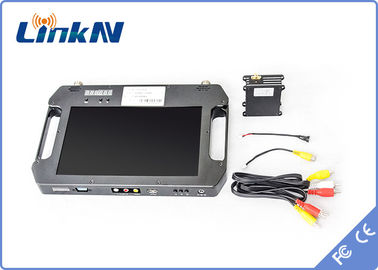 COFDM Alıcı FHD Pil ve Renkli Ekran Yüksek Duyarlılık Çift Anten AES256 DC 12V