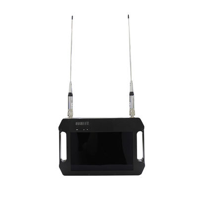 COFDM Alıcı FHD Pil ve Renkli Ekran Yüksek Duyarlılık Çift Anten AES256 DC 12V