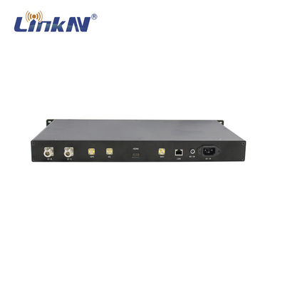 LKAV3307 Askeri Kablosuz İletişim 1U Rack Mount 4W MIMO FHSS Dışarıdaki IP MESH Radyo